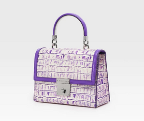 Luminous Croc Satchel
