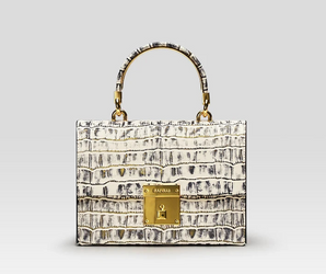 Luminous Croc Satchel