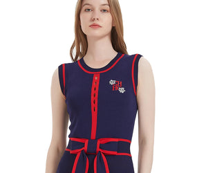 Knitted Embroidery Dress