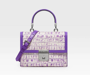 Luminous Croc Satchel
